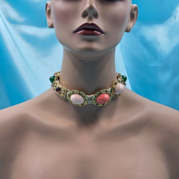 Vintage Bill Smith for Richelieu Statement Necklace Late 1960s - Picture 15 of 16